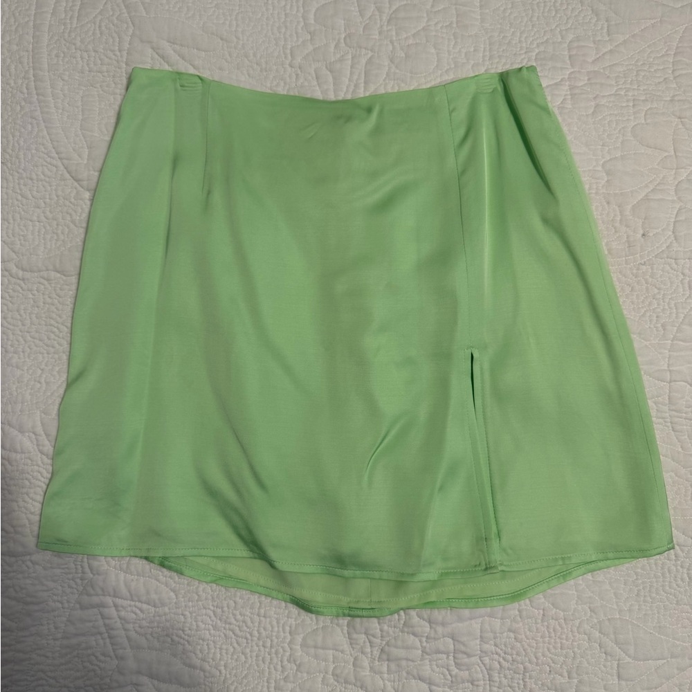 Sunday Best Mint Green A-Line Mini Skirt - Picture 2 of 5